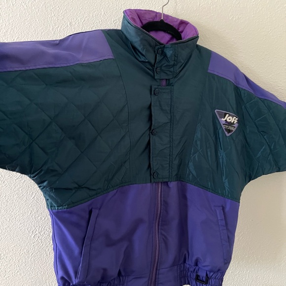 Vintage Jackets & Blazers - Vintage JOFF Performance 90s Windbreaker Jacket – Teal & Purple